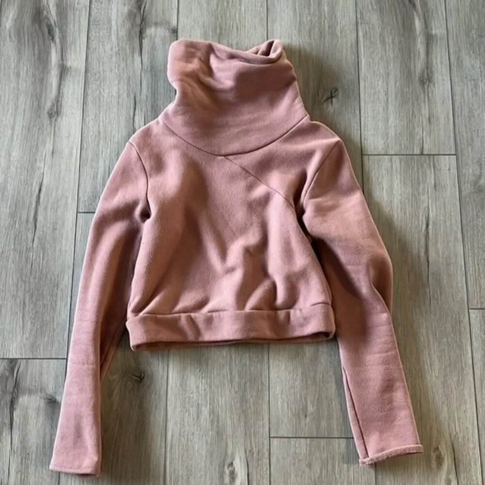 ALO Yoga Soleil Women's Cropped Sweatshirt Dusty Rose